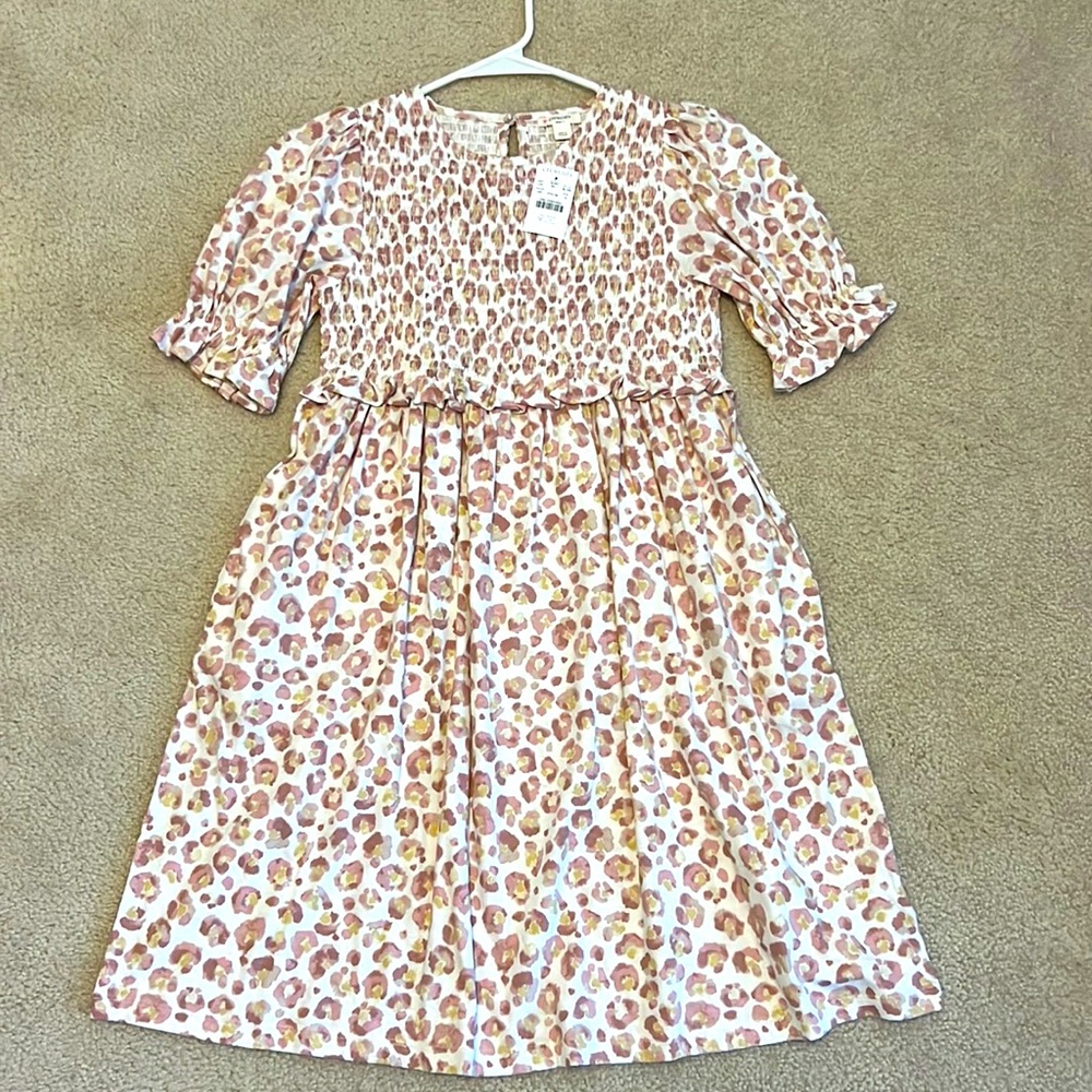Girls JCrew Smocked dress. NWT size 14